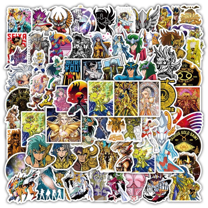 Laptop Accessories Parts - 101Pcs Saint Seiya Anime Stickers Cartoon