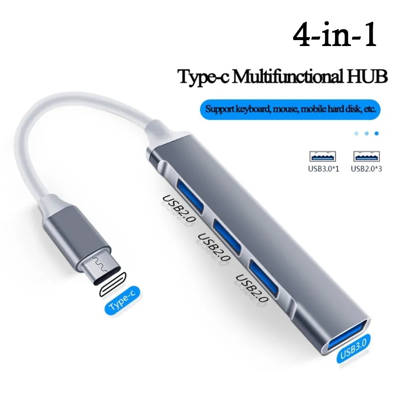 Laptop Accessories Macbook - 4-in-1 USB C HUB 3.0 Type