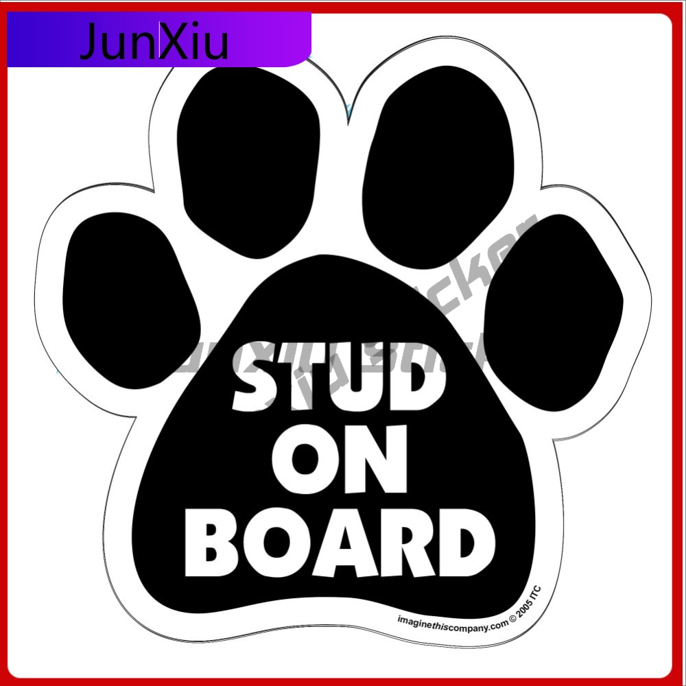 Laptop Accessories Online - Stud On Board Paw Cute Car