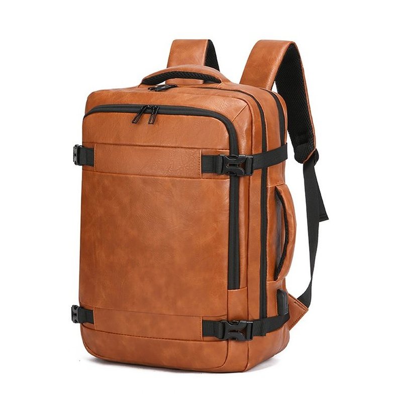 Laptop Accessories Bag - 2027 NEW Men Backpack PU Leather