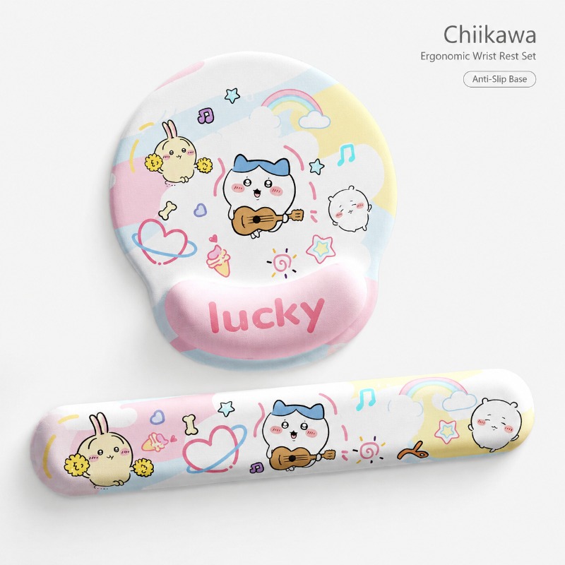 Laptop Accessories Computer - Cute Chiikawa Ergonomic Mouse Pad Wrist