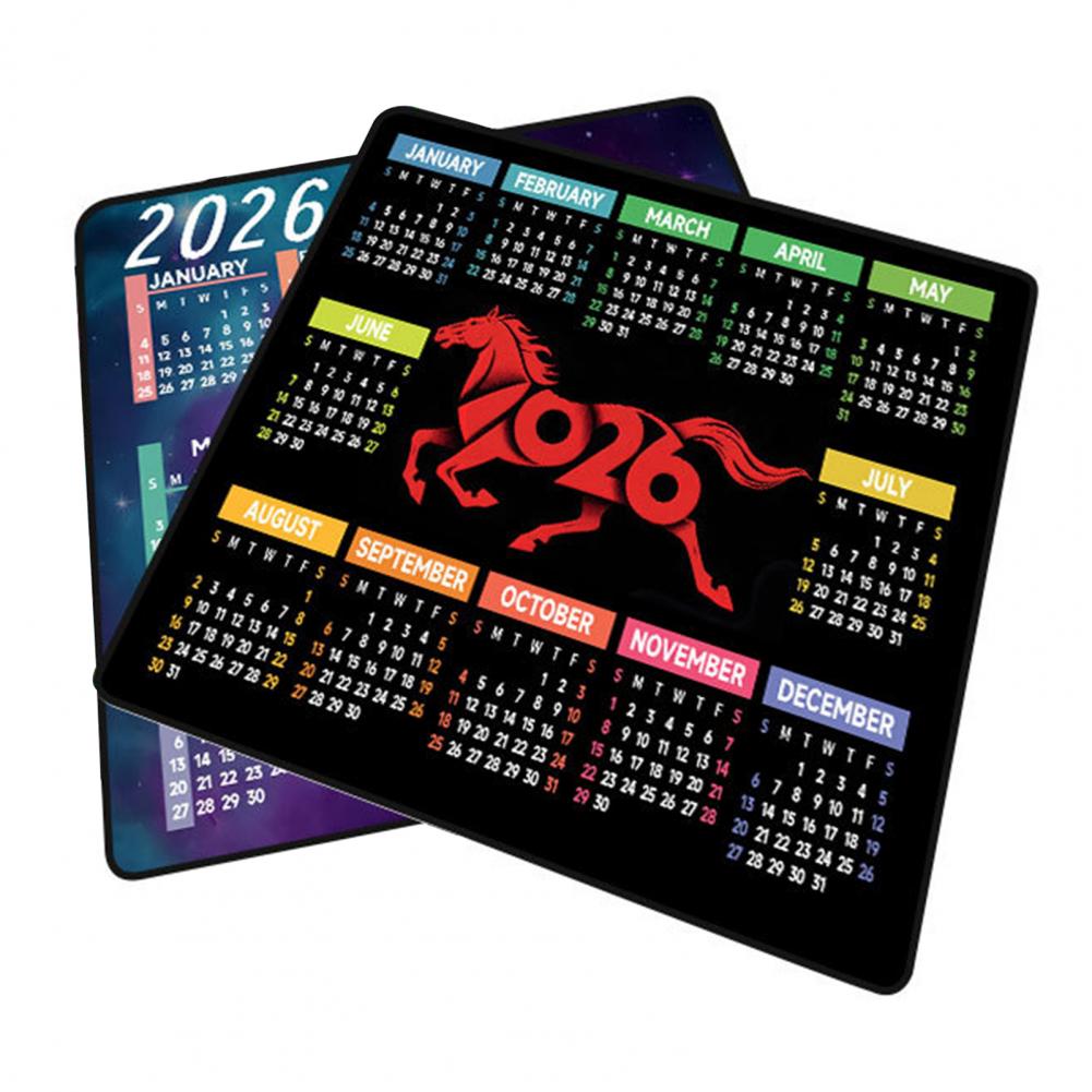 Laptop Accessories Computer - 2026 Calendar Mouse Pad Waterproof Home