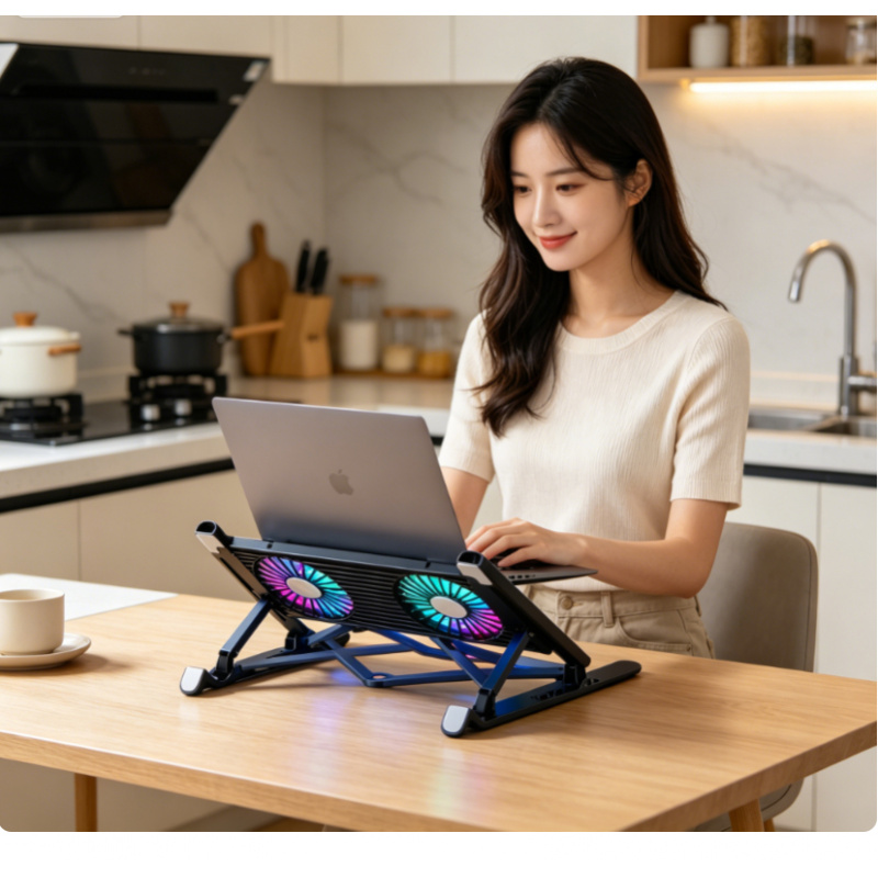 Laptop Ergonomic Accessories - New Laptop Cooler Base Stand Foldable