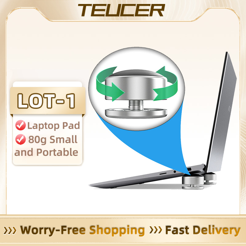 Laptop Ergonomic Accessories - TEUCER LOT-1 Laptop Stand Portable Cooling