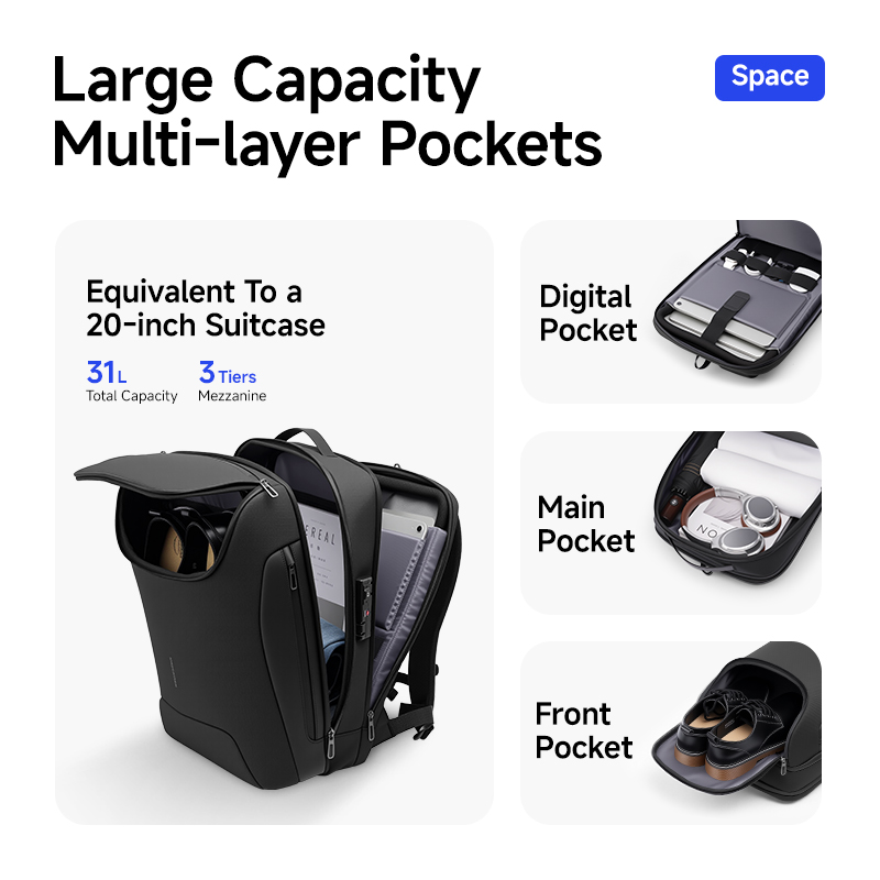MARK RYDEN 31L Smart Men's Bac - đánh giá và giá Laptop Accessories Box