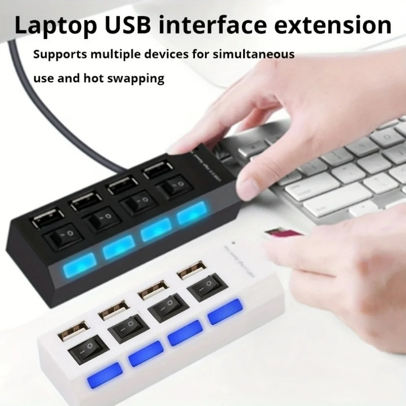 USB 2.0 Hub 4/7 Port Splitter  - đánh giá và giá Laptop Accessories Macbook