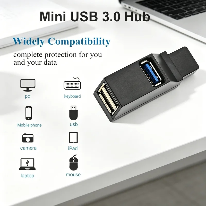 USB 3.0 2.0 Rotatable 3 Ports  - đánh giá và giá Laptop Accessories Macbook