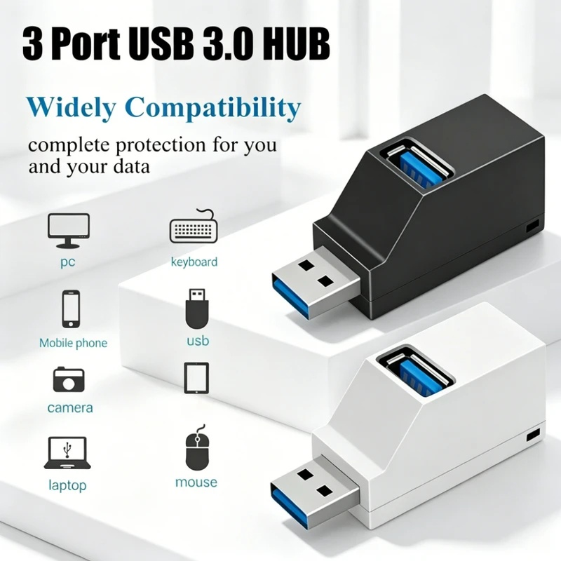 USB 3.0 2.0 Rotatable 3 Ports  - đánh giá và giá Laptop Accessories Macbook