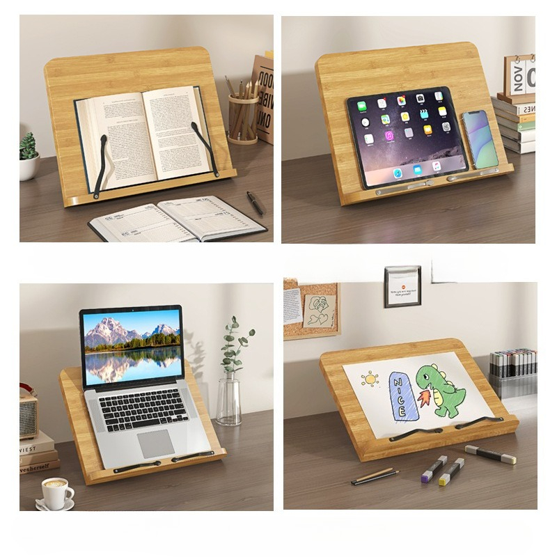 Wooden Reading Book Stand, Mul - đánh giá và giá Laptop Ergonomic Accessories
