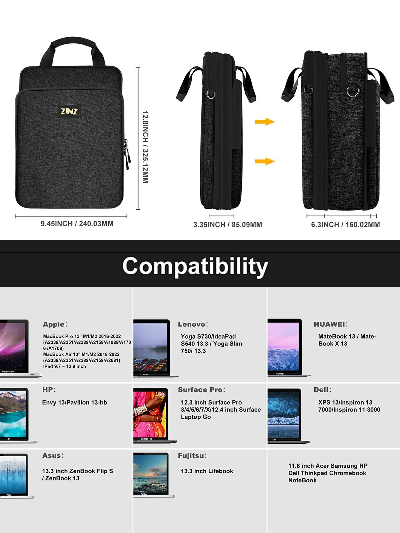 12.9-13 inch Laptop Shoulder B - đánh giá và giá Laptop Accessories Box