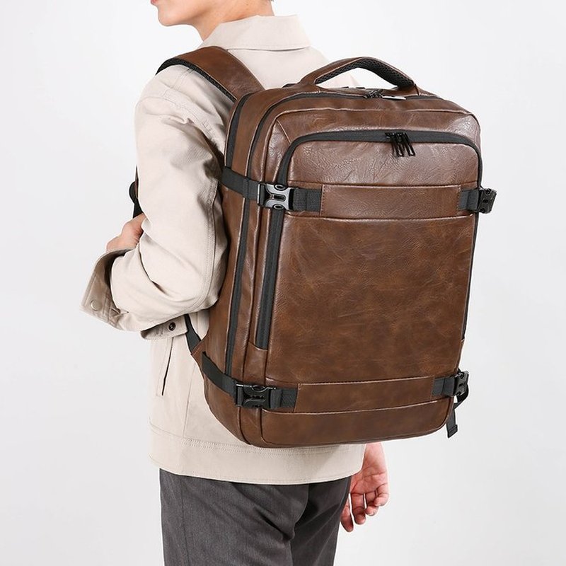 2027 NEW  Men Backpack PU Leat - đánh giá và giá Laptop Accessories Bag