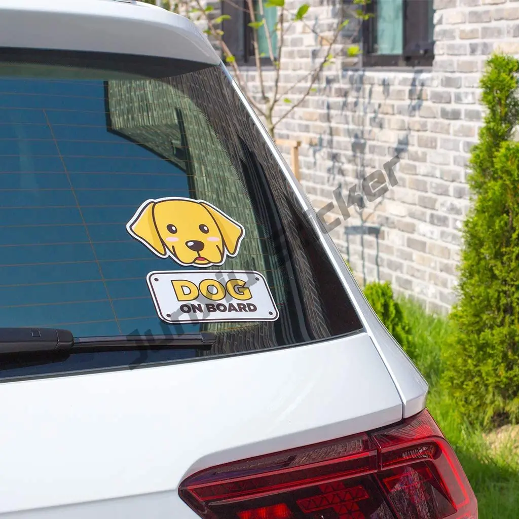 Dog on Board Car Sticker Bumpe - đánh giá và giá Laptop Accessories Online