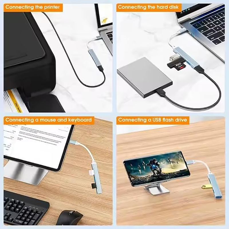 4-Port Multi-Splitter Type C H - đánh giá và giá Laptop Accessories Macbook