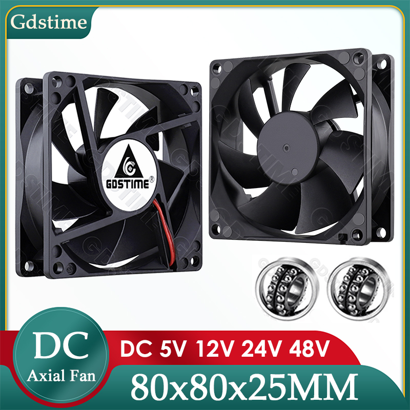 Gdstime DC 5V 12V 24V Fan 80mm - đánh giá và giá Laptop Accessories Computer