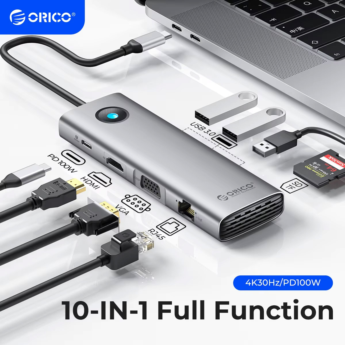 ORICO 5Gbps USB C HUB 4K60Hz T - đánh giá và giá Laptop Accessories Macbook