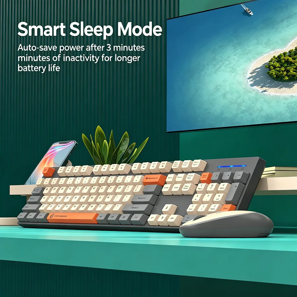 KEBIDUMEI 2.4G Wireless Keyboa - đánh giá và giá Laptop Accessories Combo