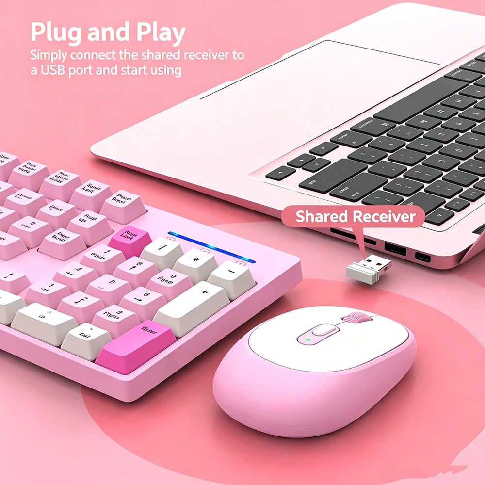 KEBIDUMEI 2.4G Wireless Keyboa - đánh giá và giá Laptop Accessories Combo