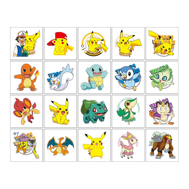 5*5cm 20pcs Pokemon Pikachu Ta - đánh giá và giá Laptop Accessories Parts