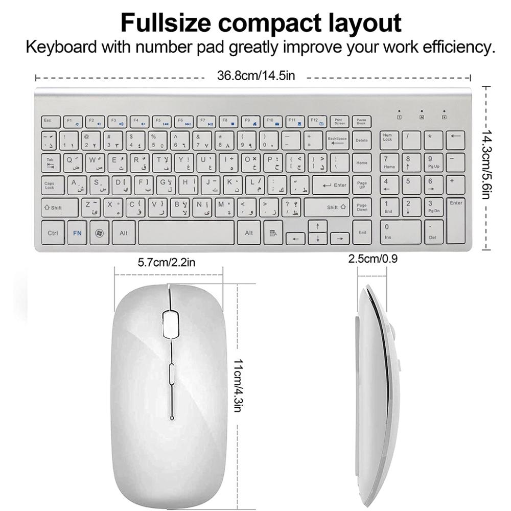Tiếng Ả Rập Nhân Vật 2.4G Slim - đánh giá và giá Laptop Accessories Combo