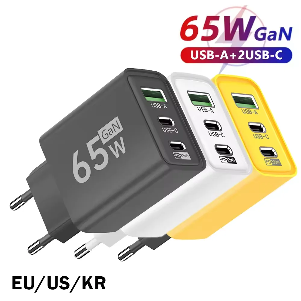 Foldable 65W GaN 3‑Port USB‑C  - đánh giá và giá Laptop Accessories Macbook
