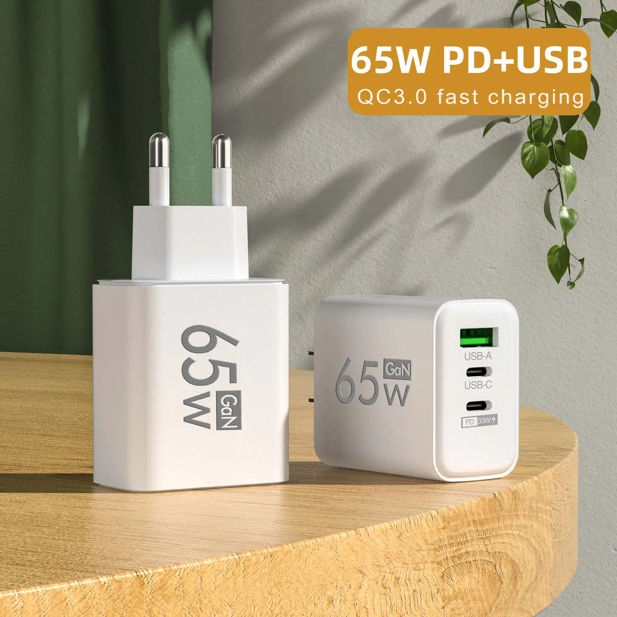 Foldable 65W GaN 3‑Port USB‑C  - đánh giá và giá Laptop Accessories Macbook