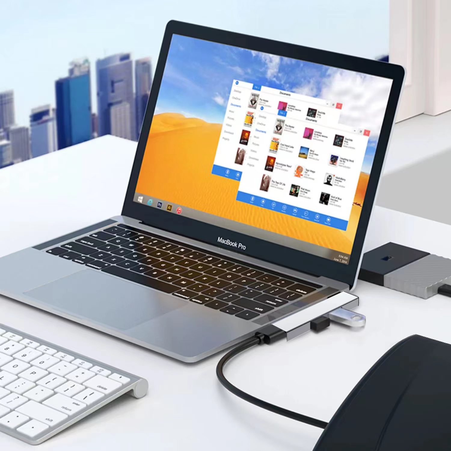 USB C HUB 3.0 Type C 3.1 3 Por - đánh giá và giá Laptop Accessories Macbook