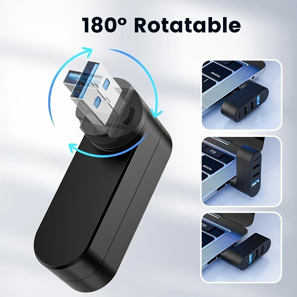 Mini Splitter 4 Ports USB Hub  - đánh giá và giá Laptop Accessories Macbook