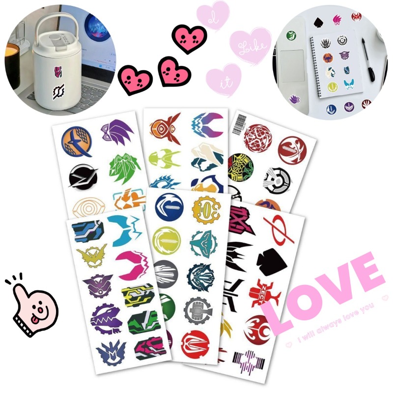 60 Sheets Kamen Rider Logo Sti - đánh giá và giá Laptop Accessories Parts