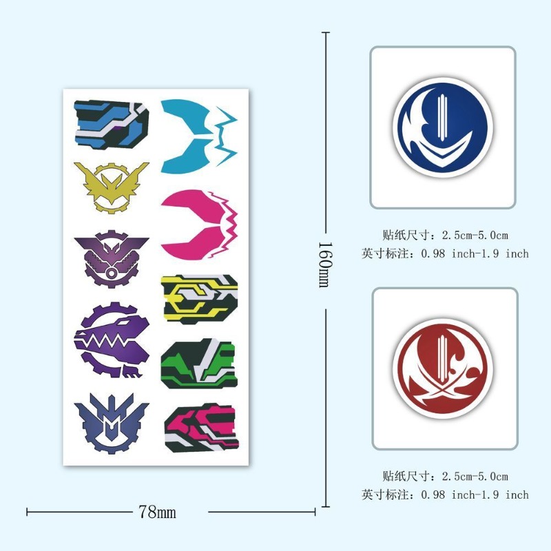 60 Sheets Kamen Rider Logo Sti - đánh giá và giá Laptop Accessories Parts